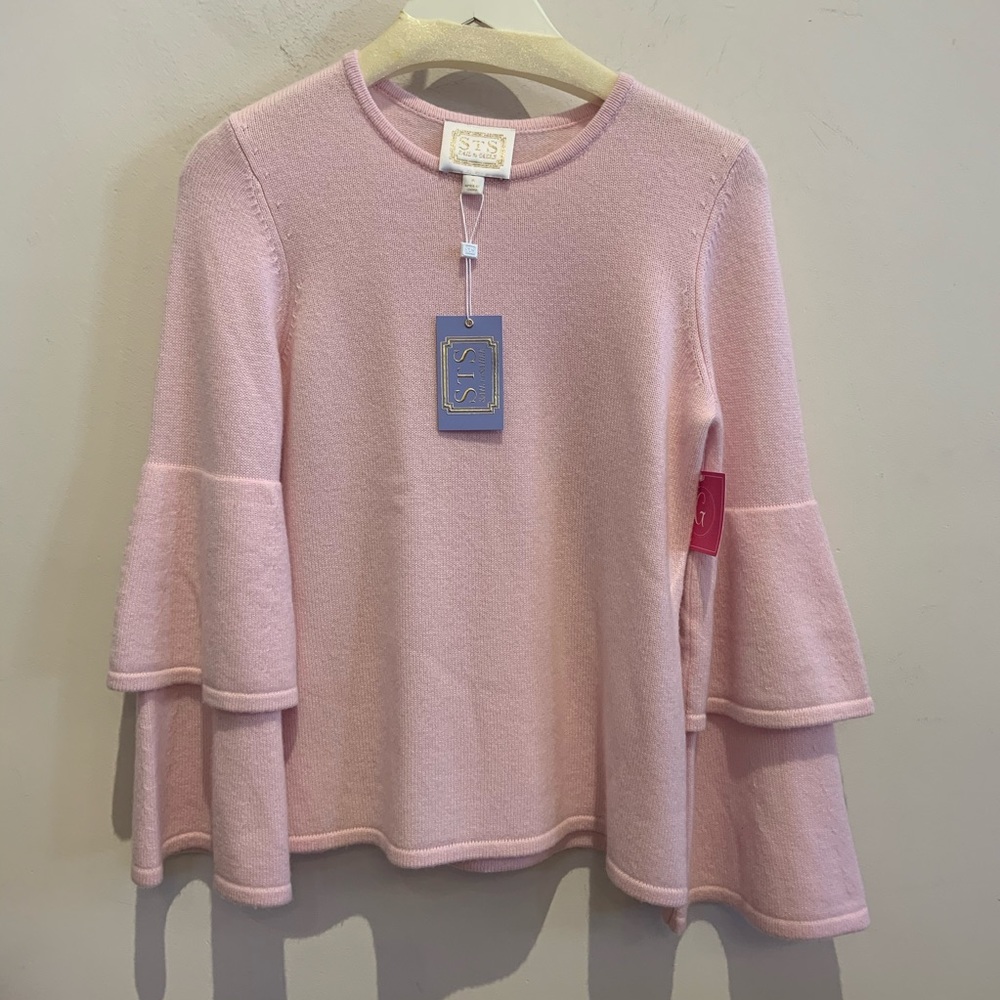Double bell sleeve sweater